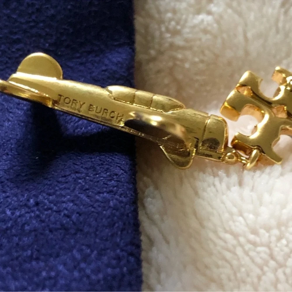 Tory Burch Gold Airplane Drop Earrings RETIRED NEW $129